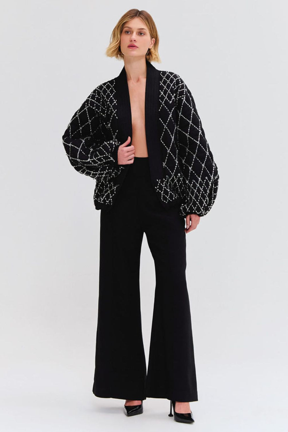 Hand Beaded Quilted Jacket