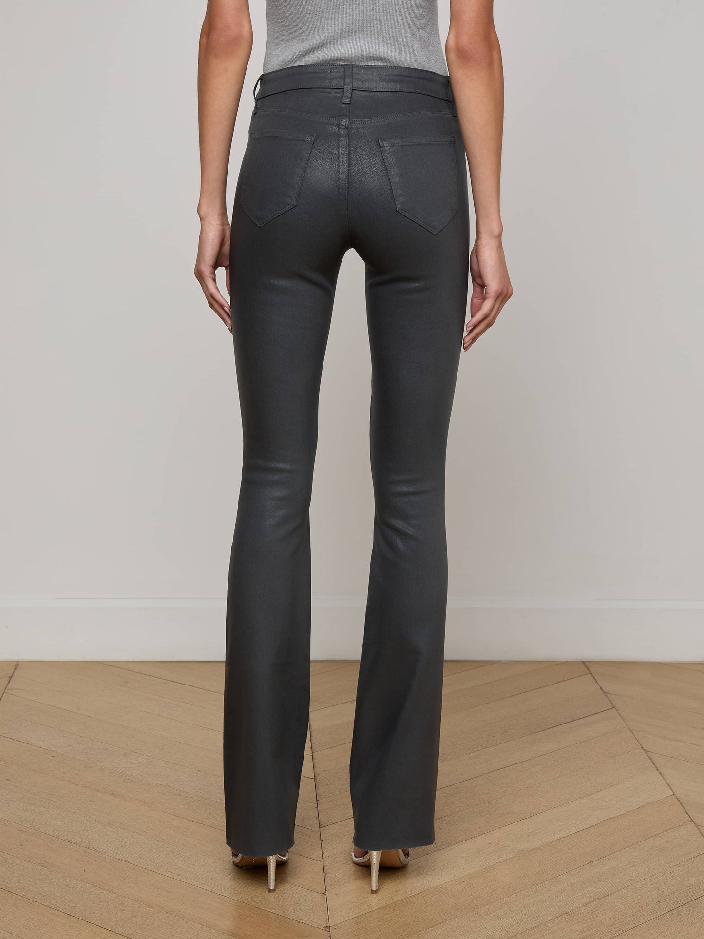 Ruth Coated Straight-Leg Jean