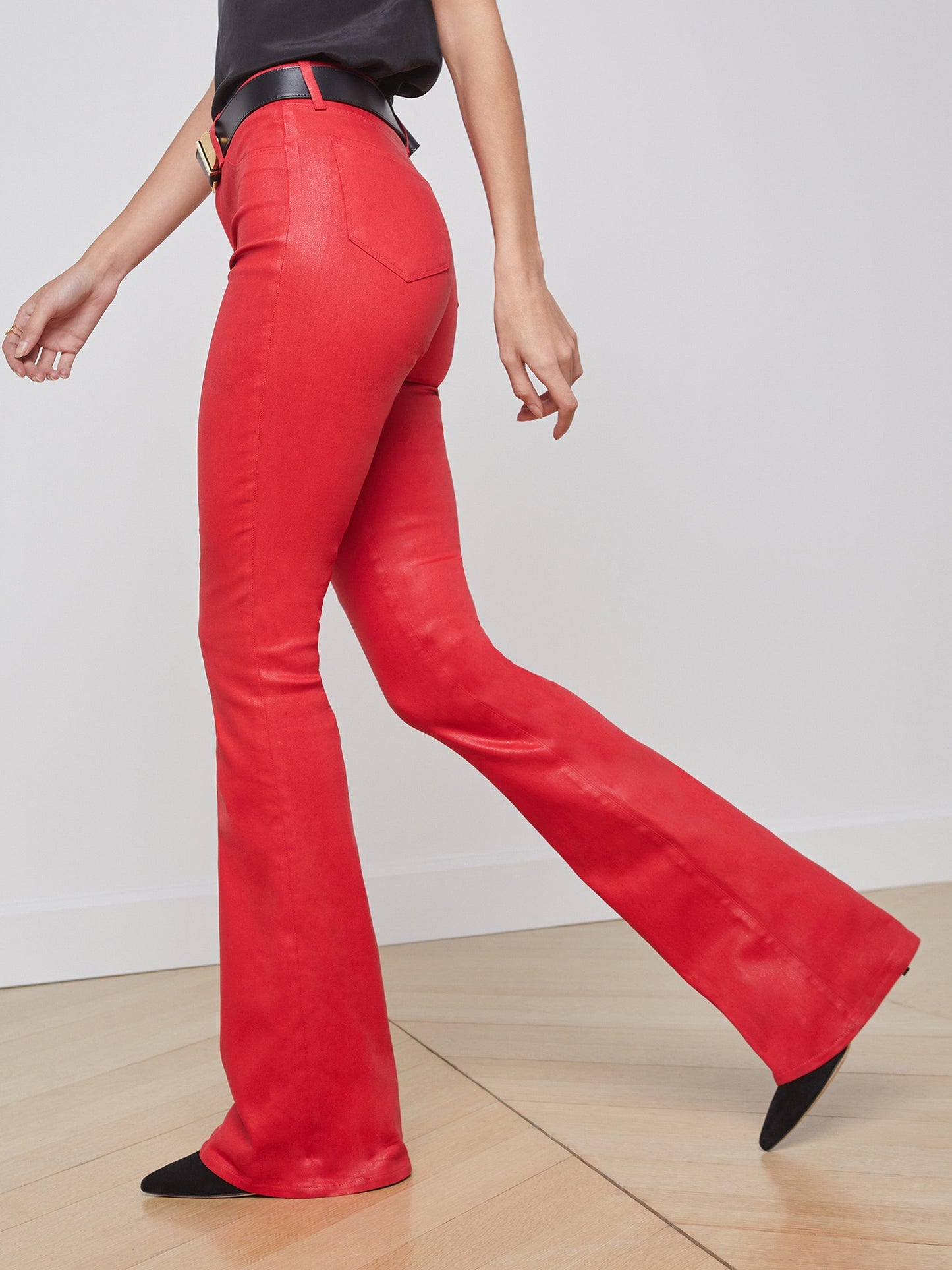 Marty Coated Flare Jean