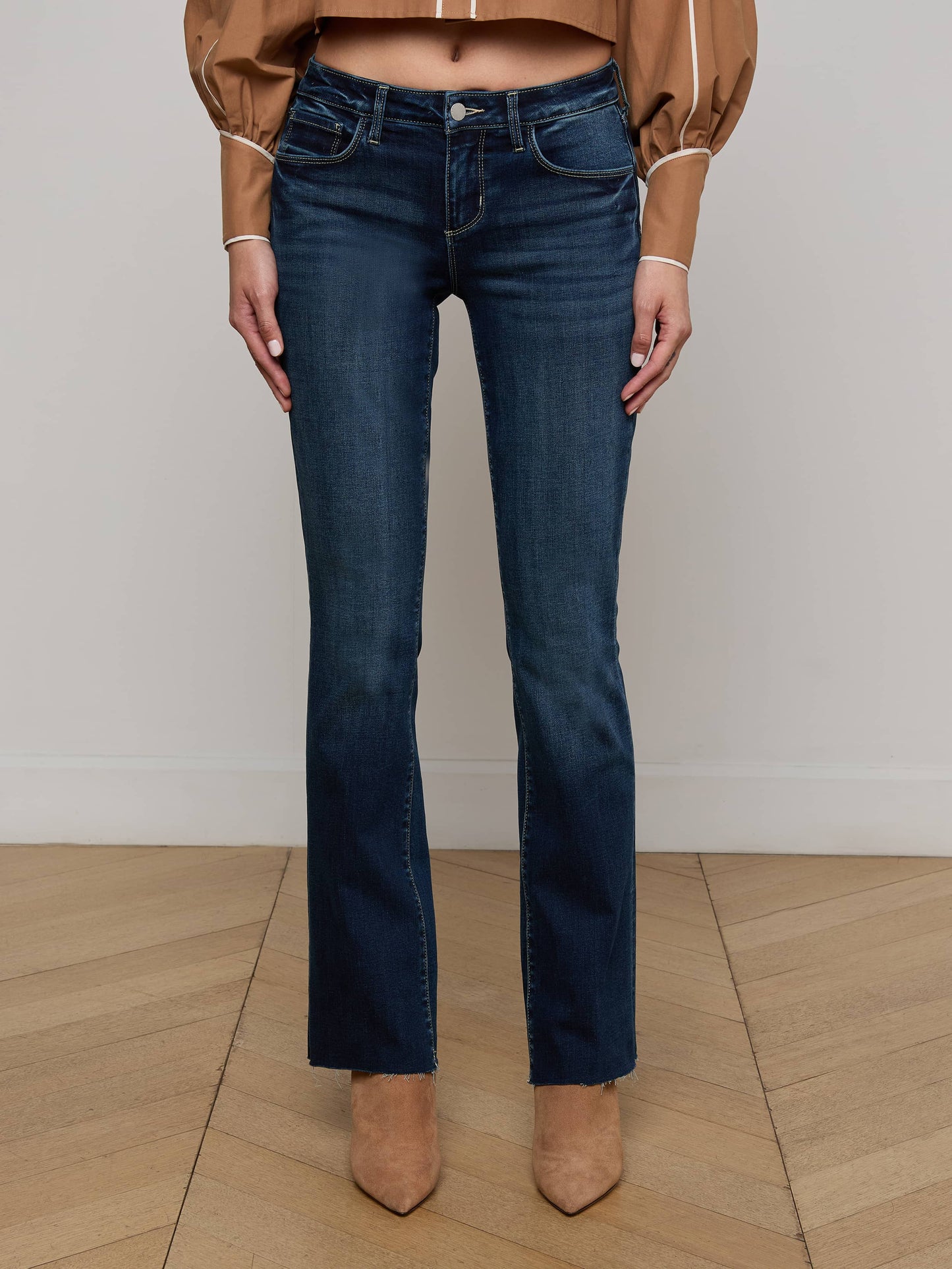 Sneeki Low-Rise Straight-Leg Jean