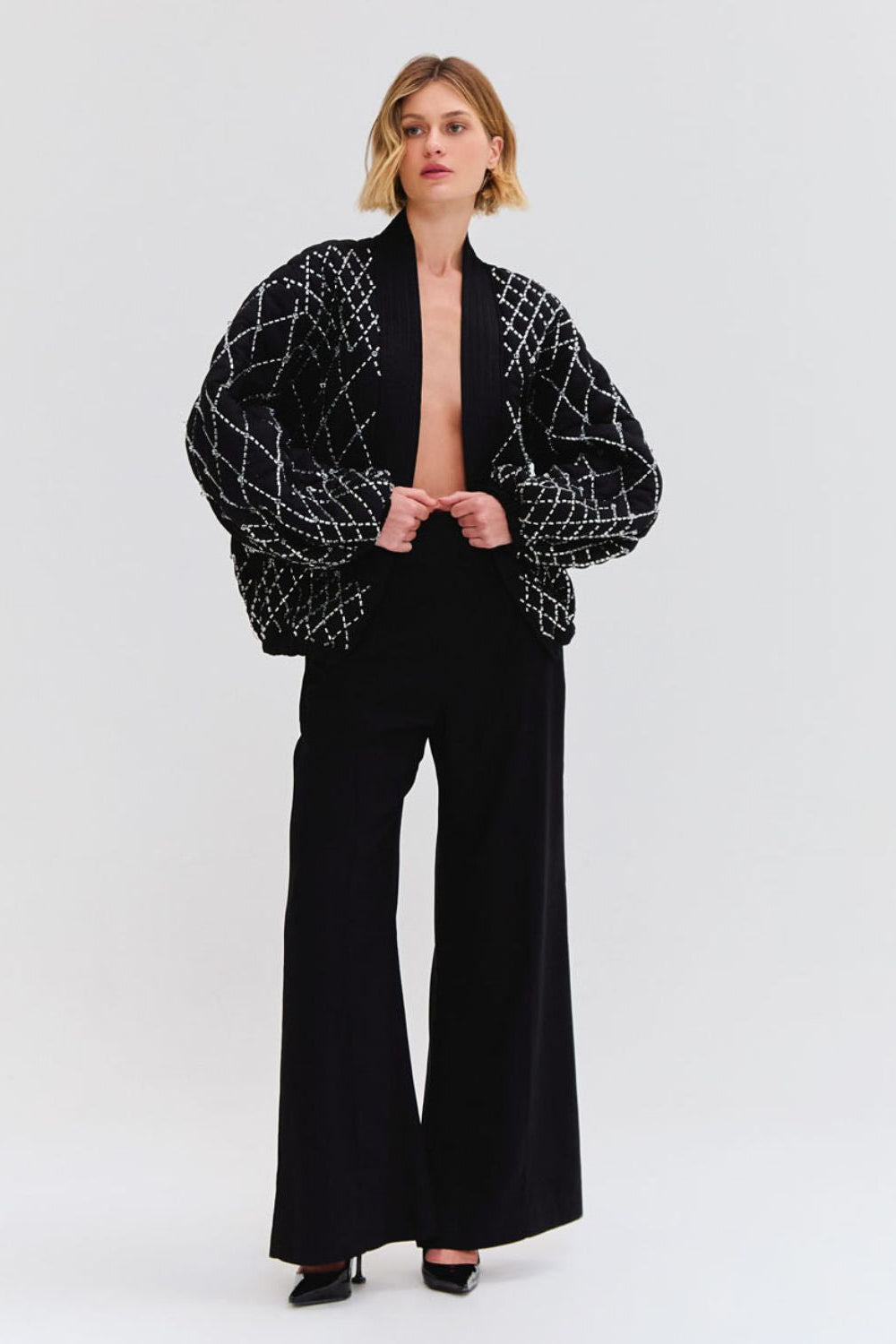 Hand Beaded Quilted Jacket