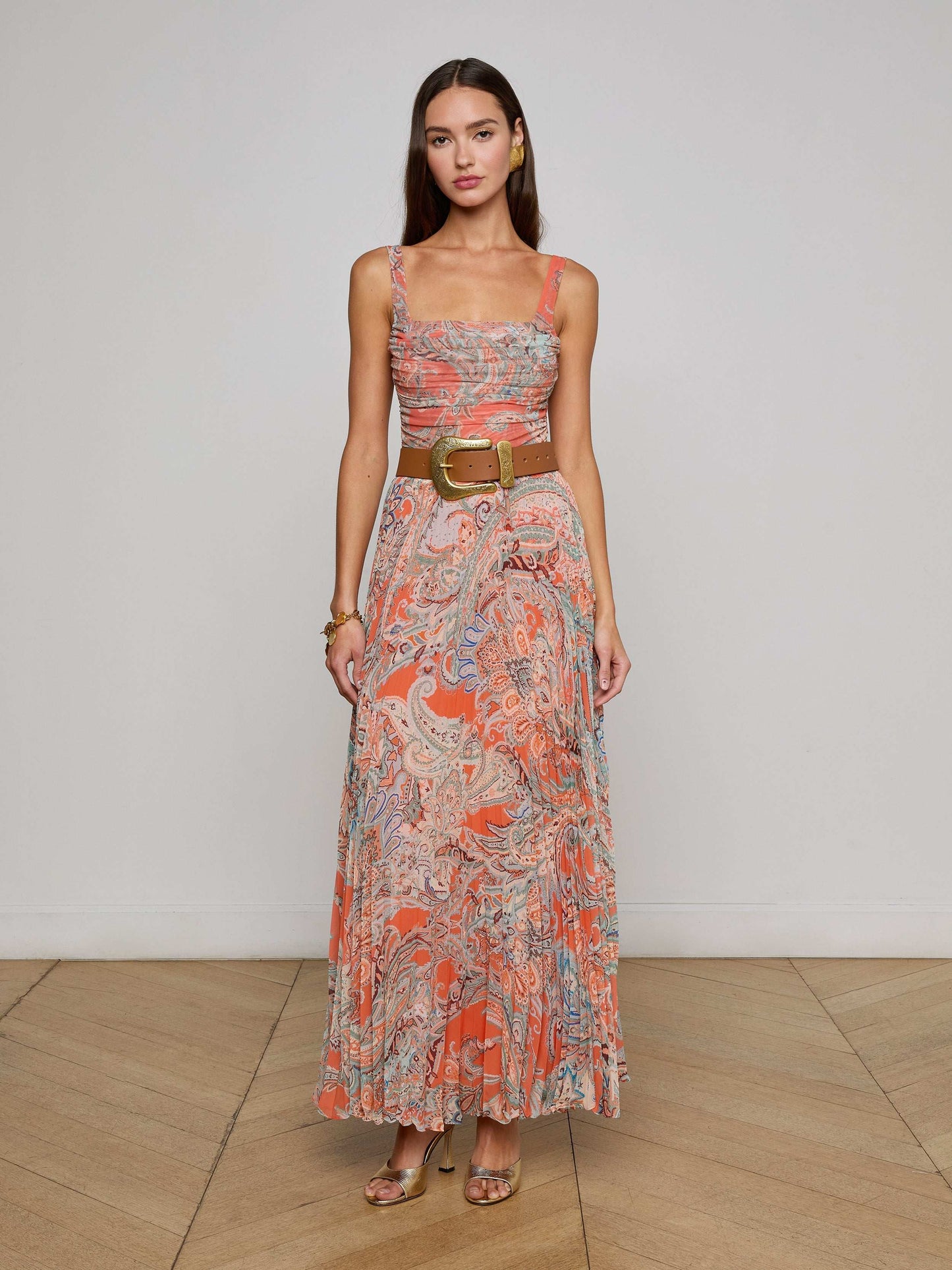 Torin Pleated Maxi Skirt