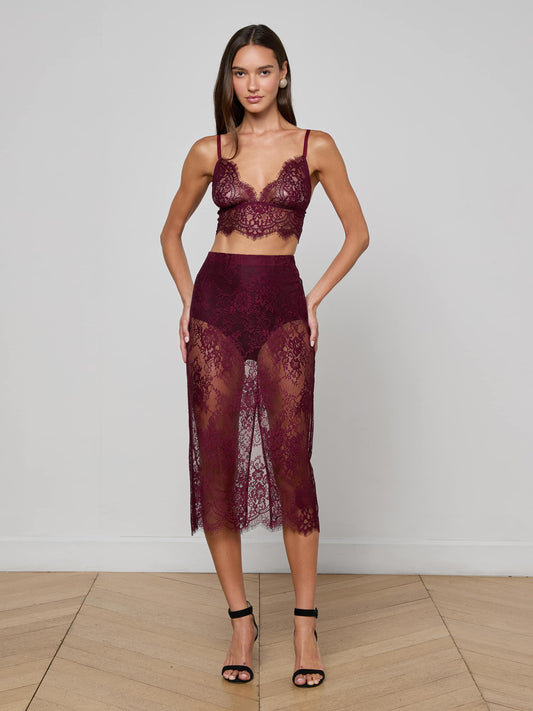 Makena Lace Pencil Skirt
