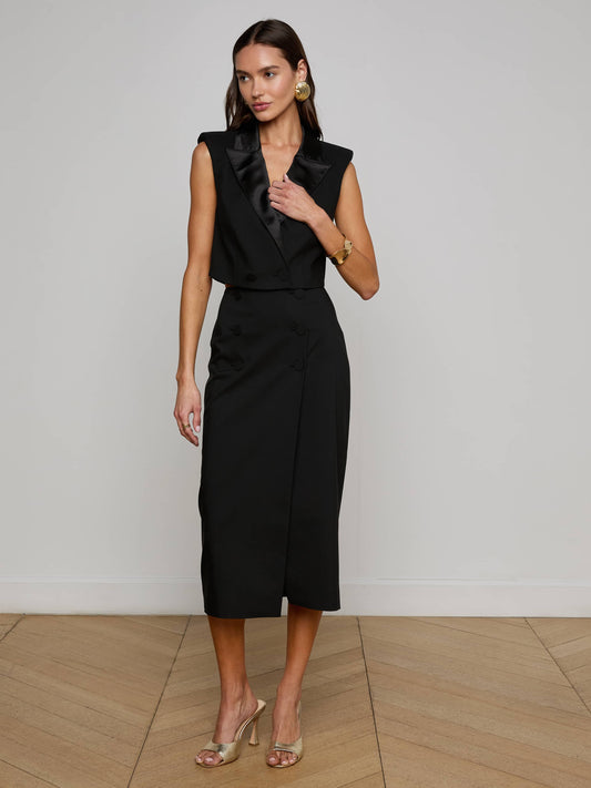 Febe Tuxedo Skirt