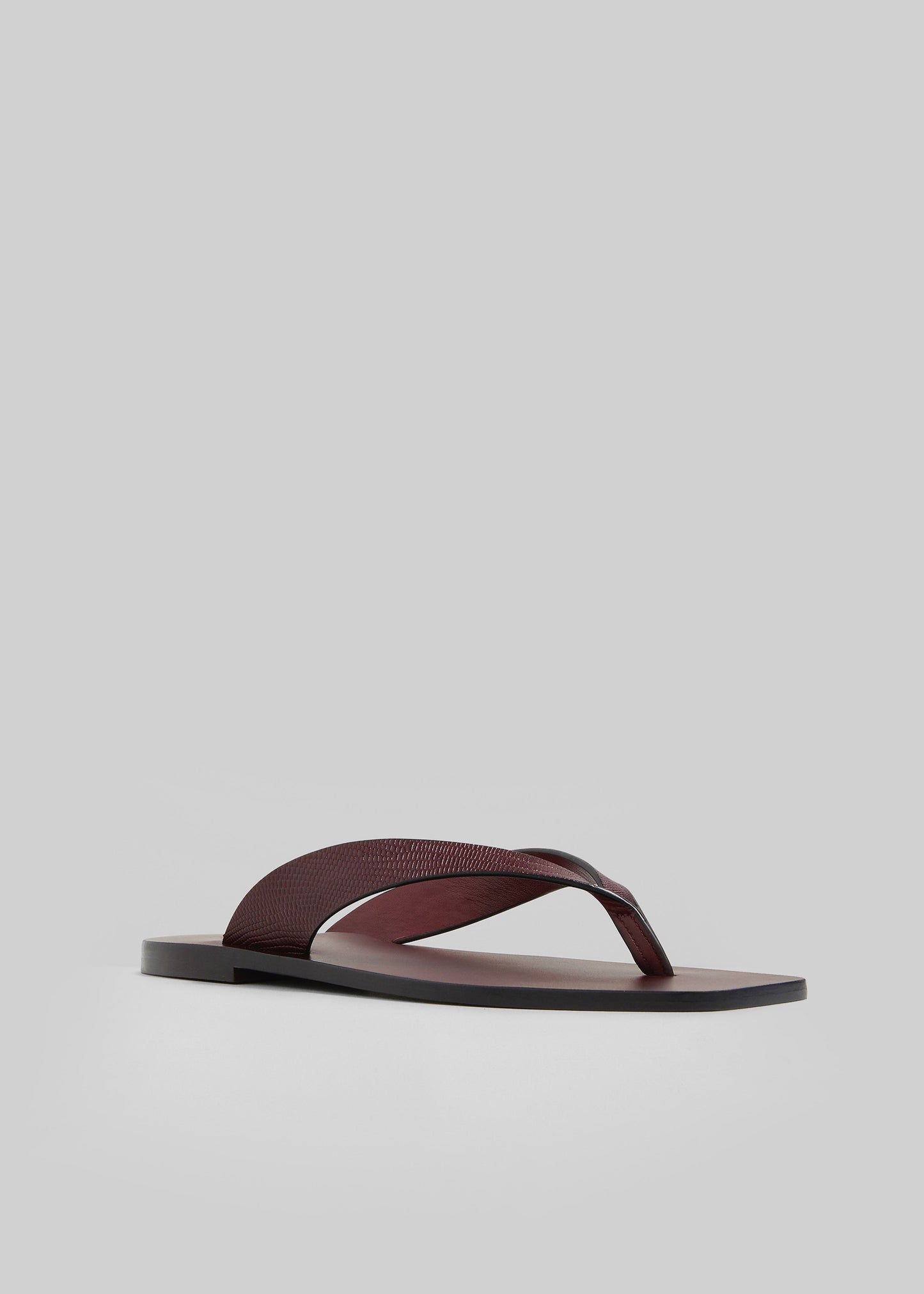 A.Emery The Kinto Sandals - Mulberry Embossed Lizard