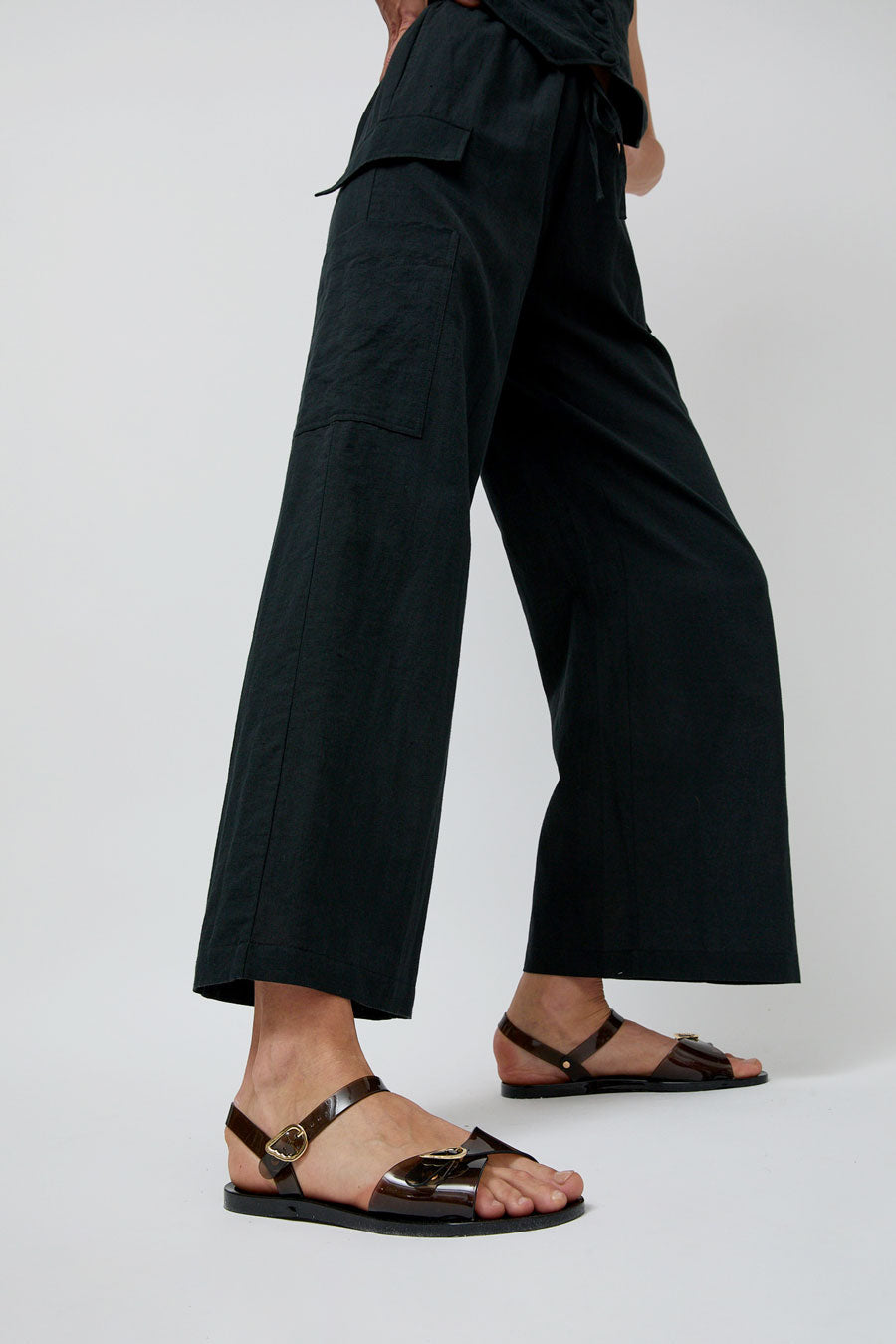 Ancient Greek Sandals Irini Jelly Sandal in Black