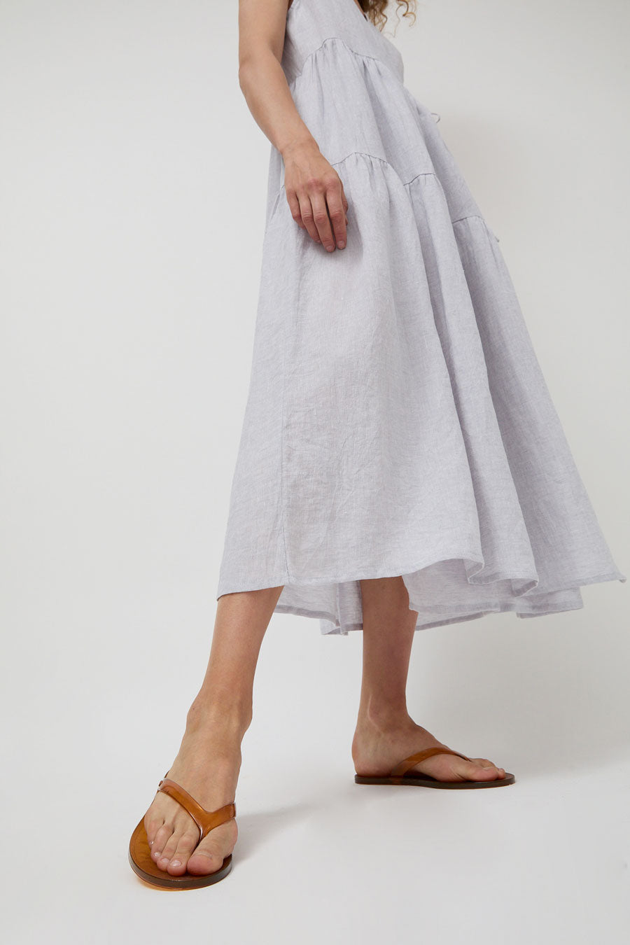 Ancient Greek Sandals Jelly Flip Flop in Caramel