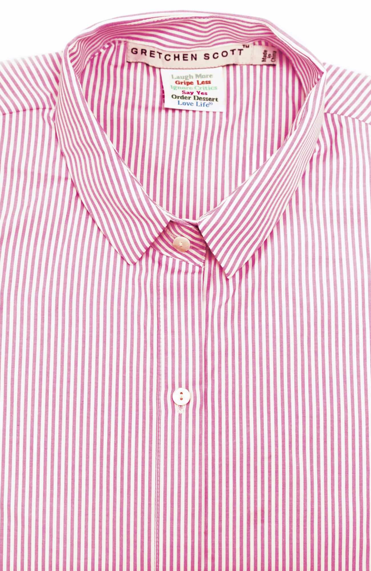 Priss Brooks Blouse - Stripe Wash & Wear