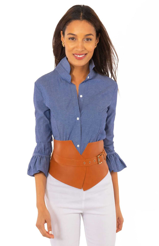 Priss Blouse - Chambray