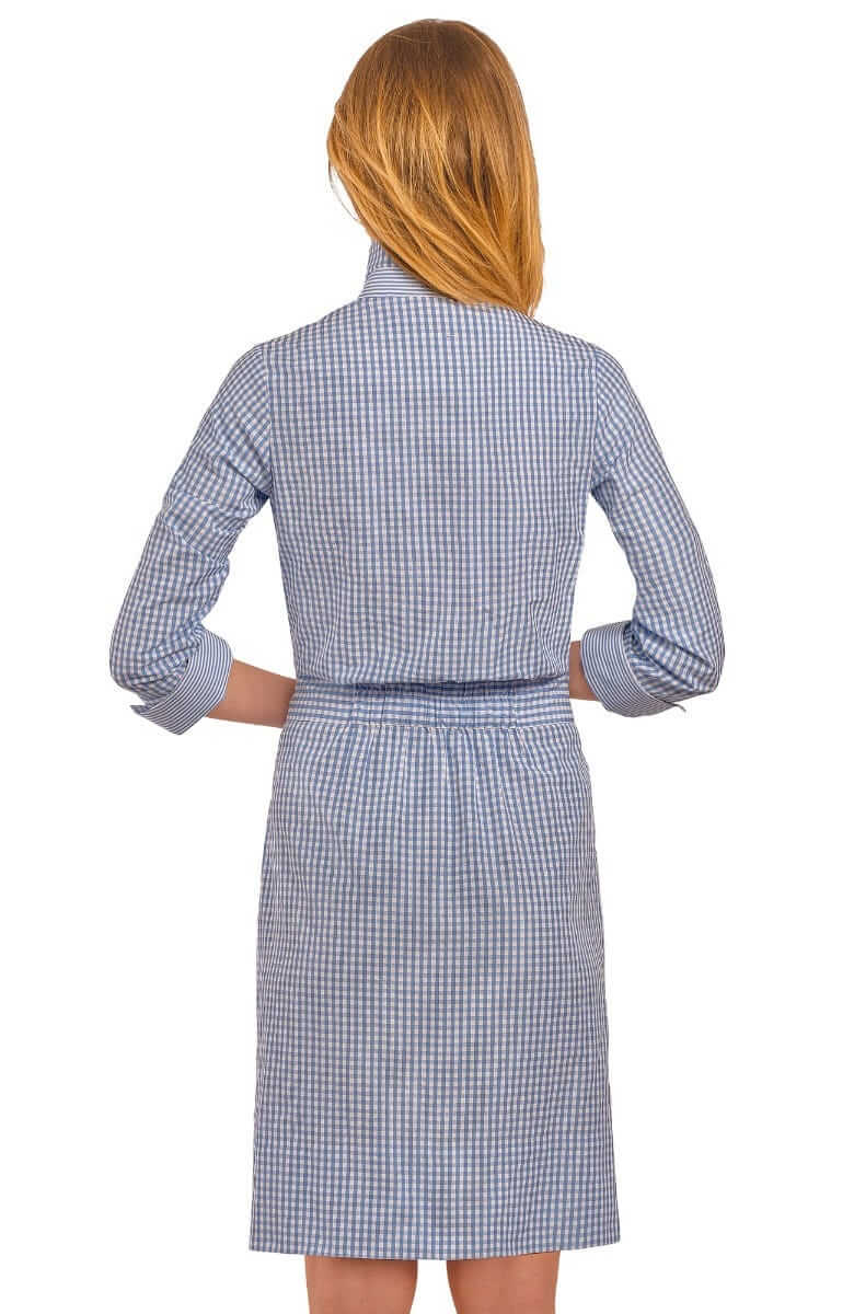 Breezy Blouson Dress - Gingham