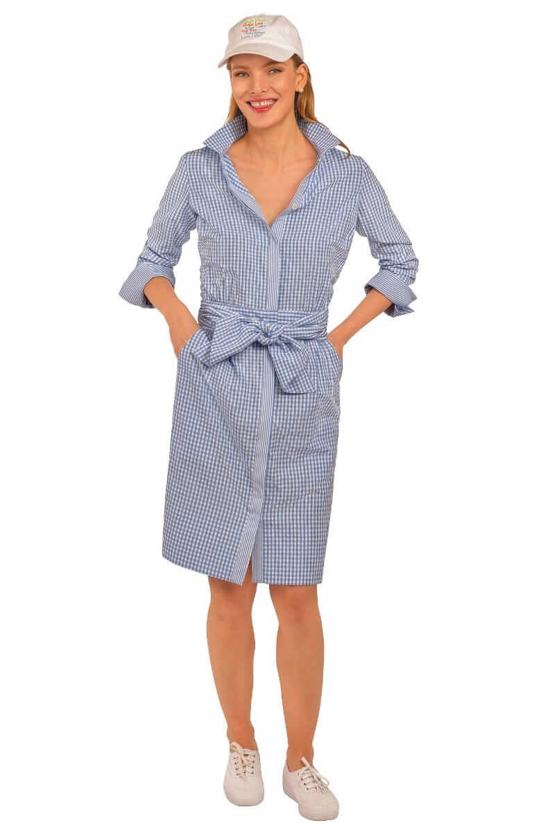 Breezy Blouson Dress - Gingham