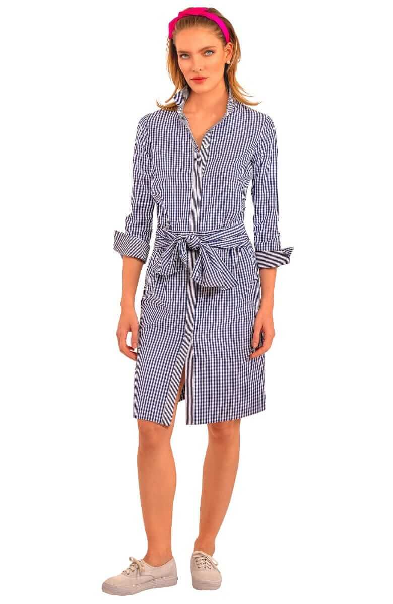 Breezy Blouson Dress - Gingham