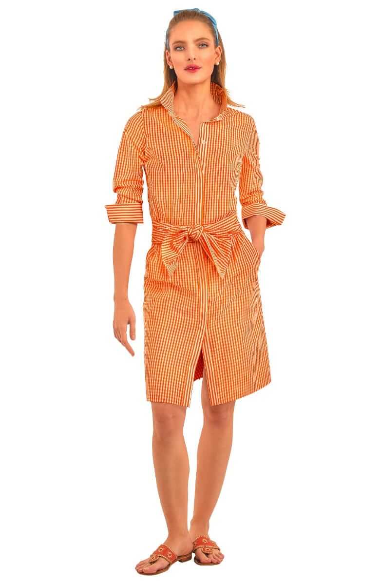 Breezy Blouson Dress - Gingham