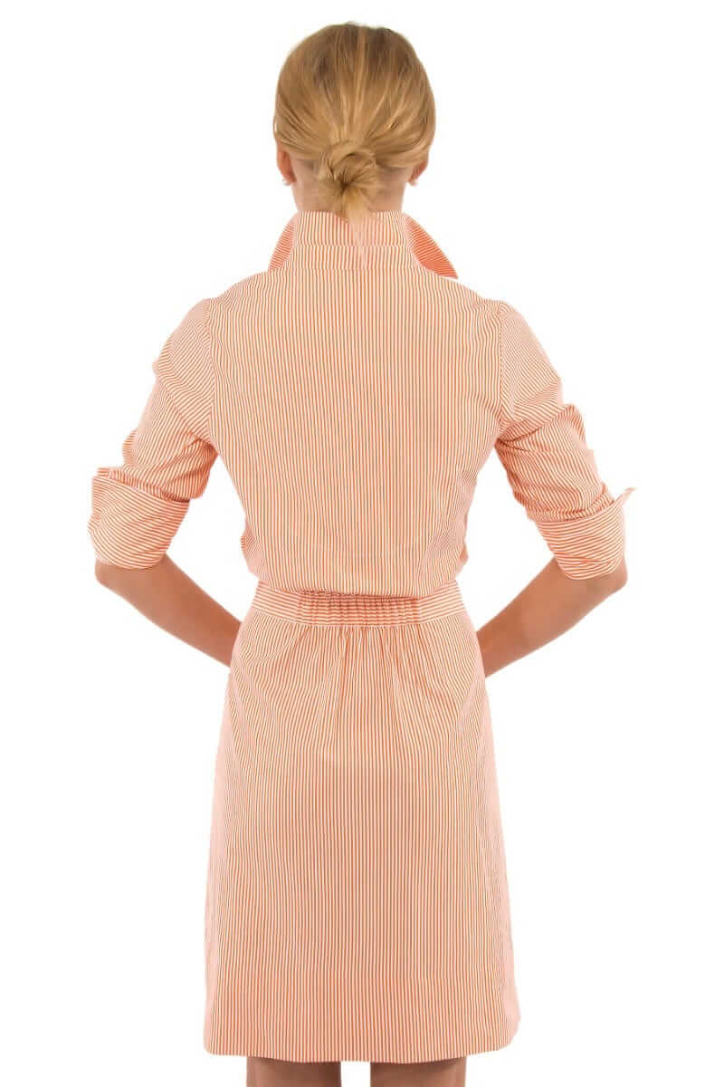 Wash & Wear Breezy Blouson Dress - Stripe