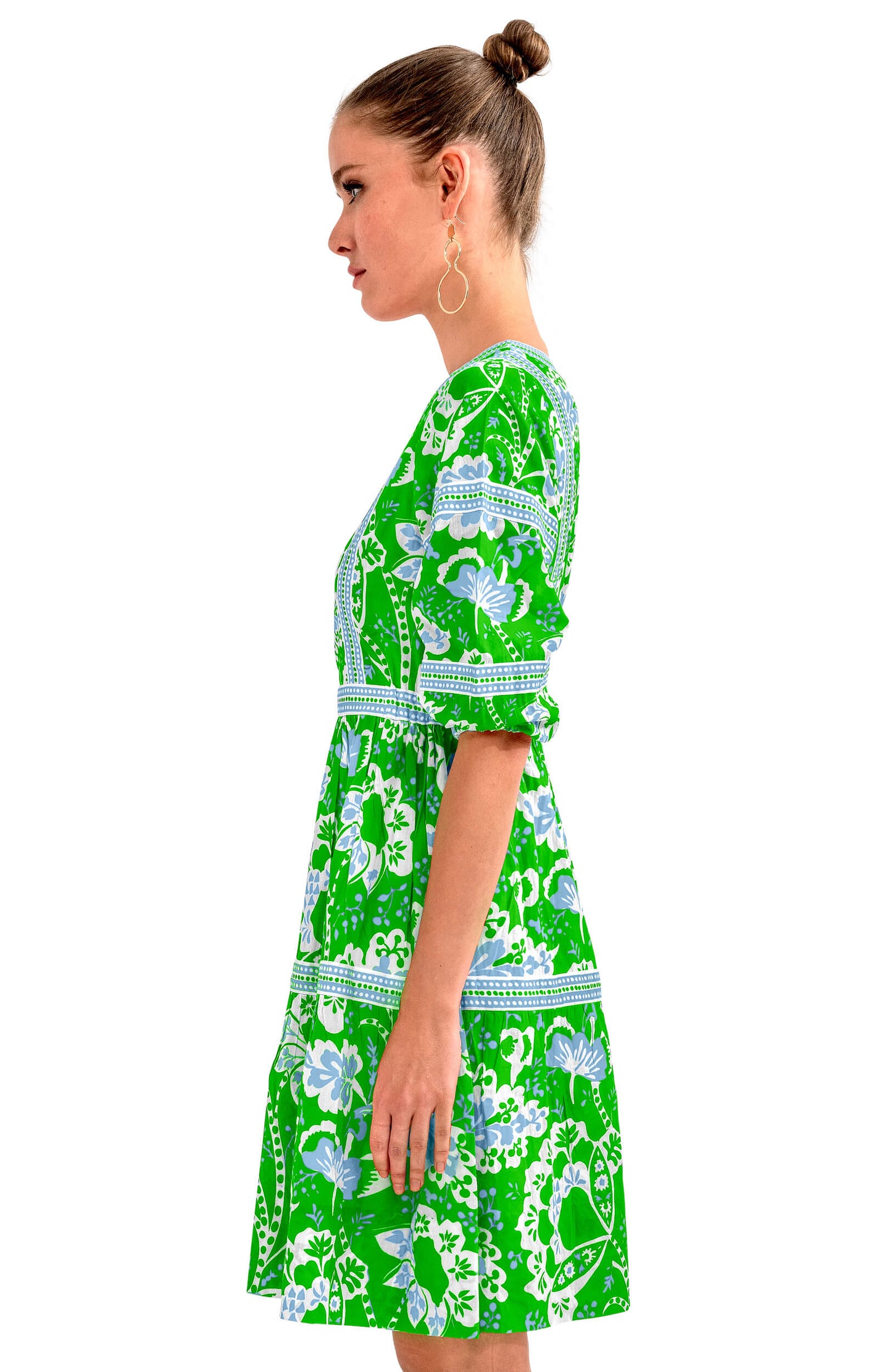 Border Dress - Flora