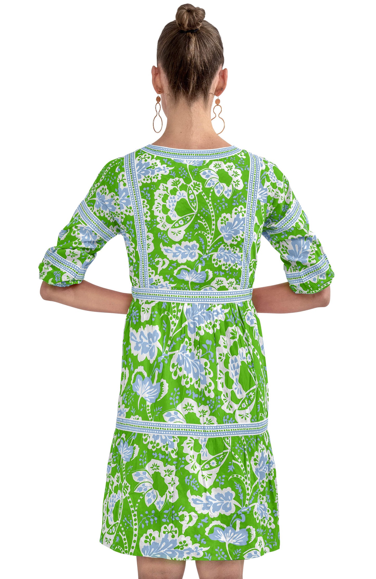 Border Dress - Flora