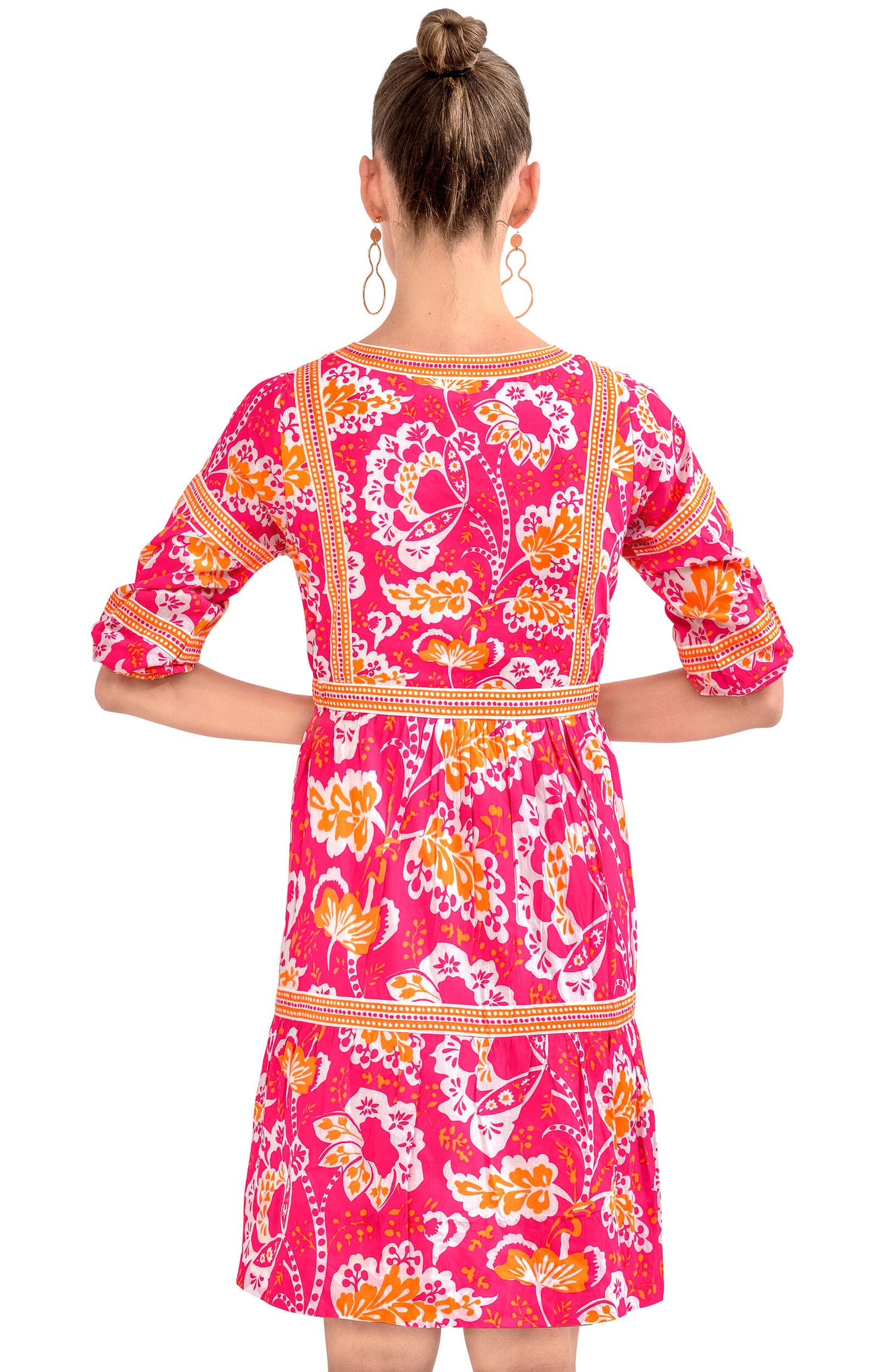 Border Dress - Flora