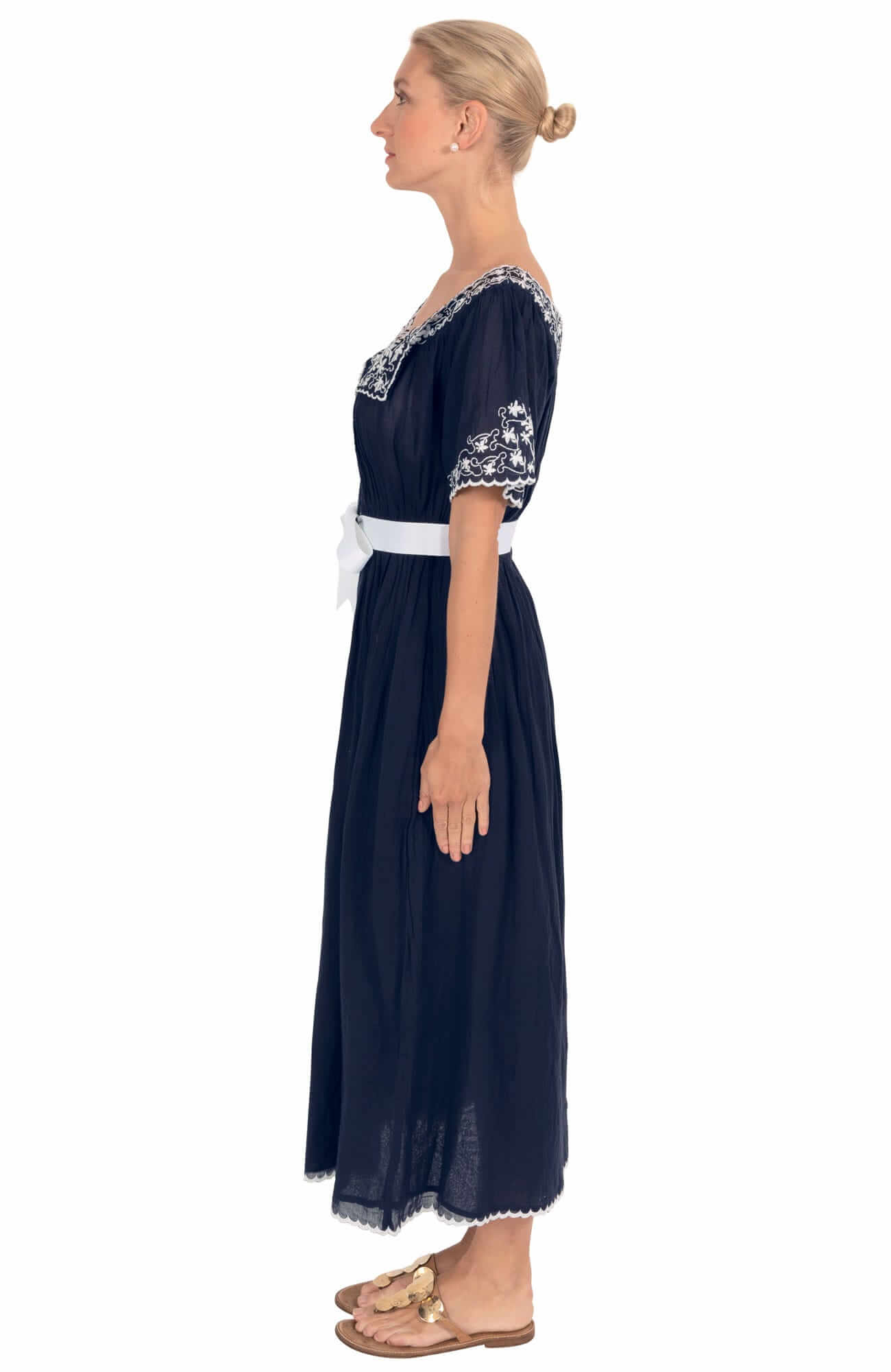 Cotton Embroidered Midi/Maxi Dress - Brideshead
