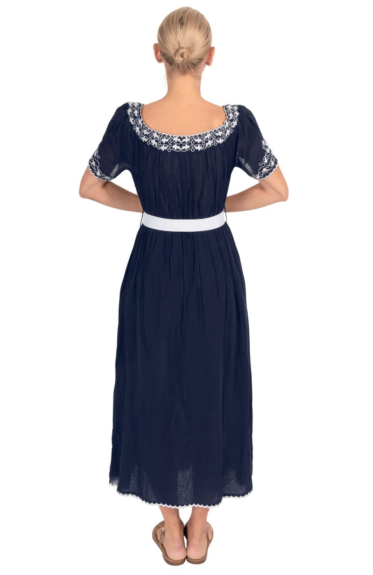 Cotton Embroidered Midi/Maxi Dress - Brideshead