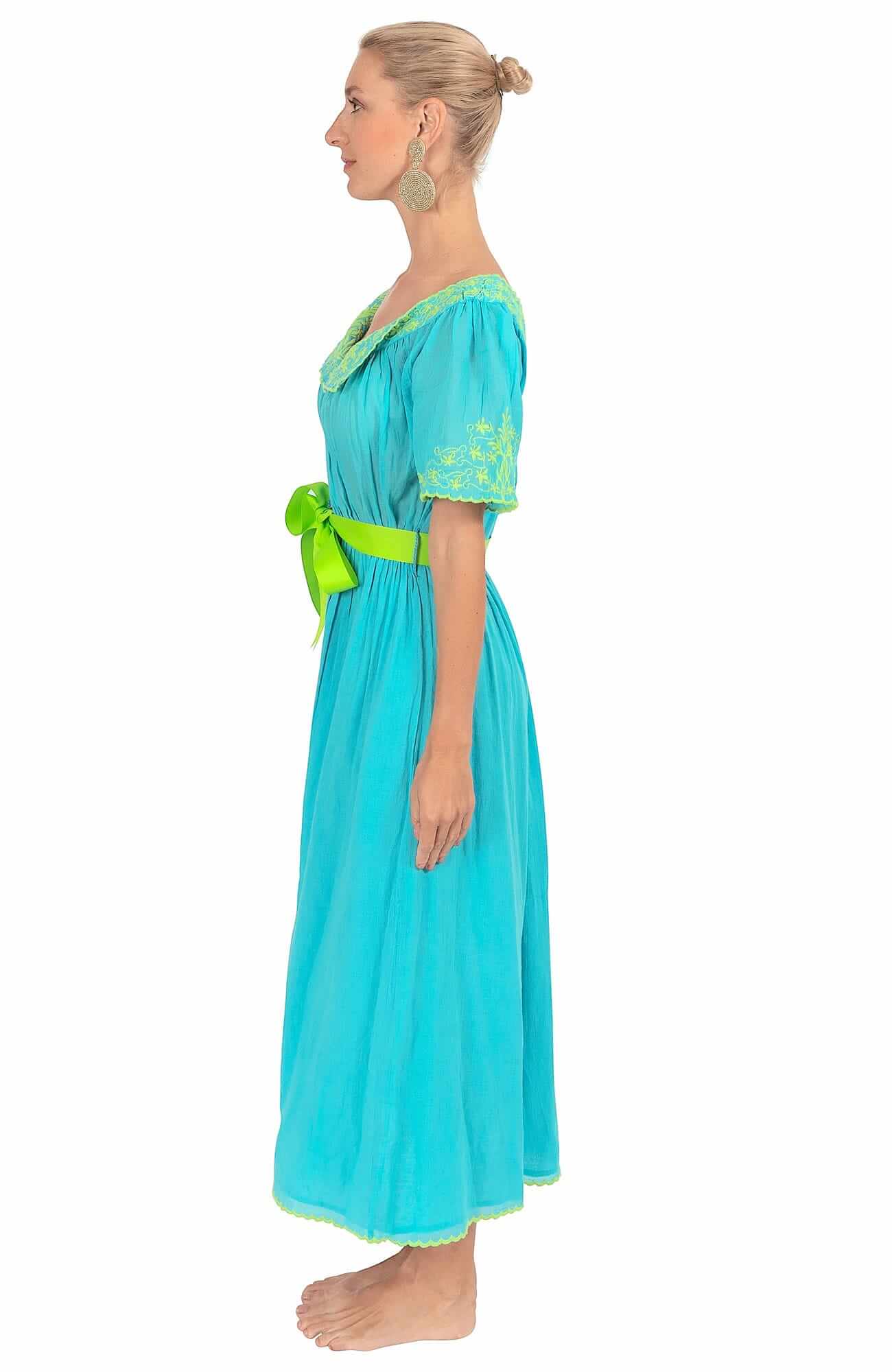Cotton Embroidered Midi/Maxi Dress - Brideshead