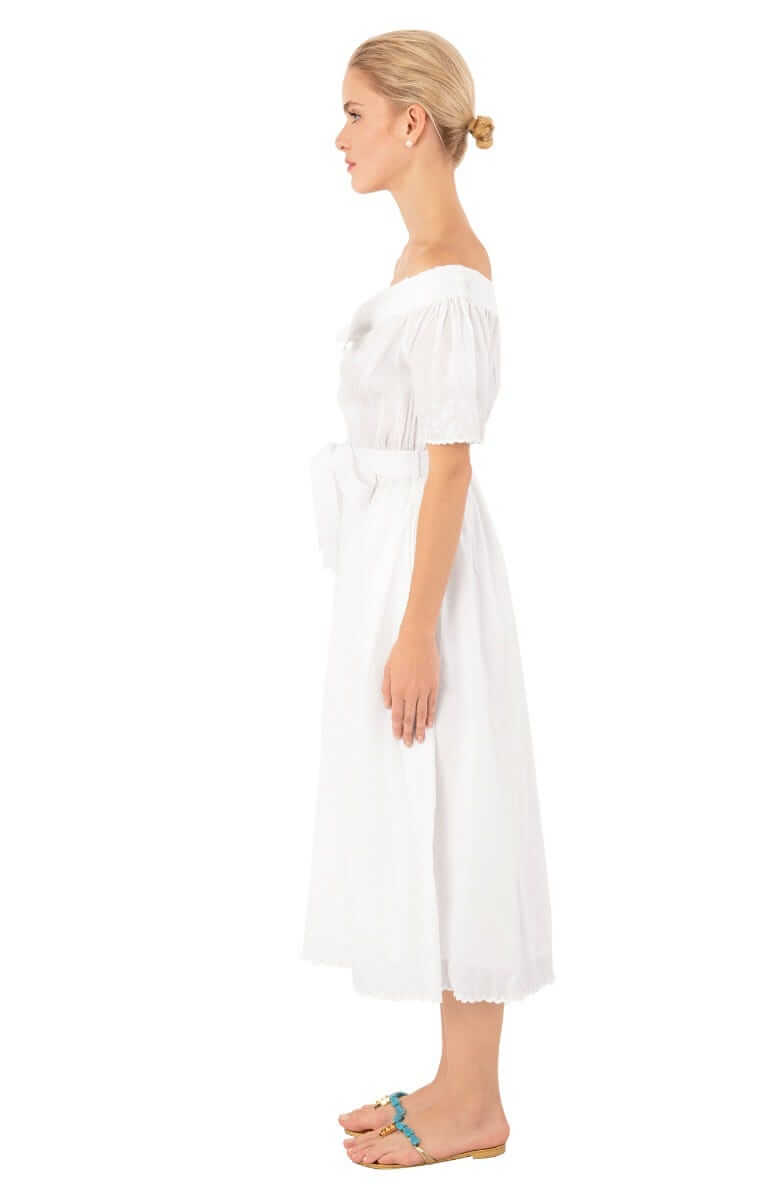 Cotton Embroidered Midi/Maxi Dress - Brideshead