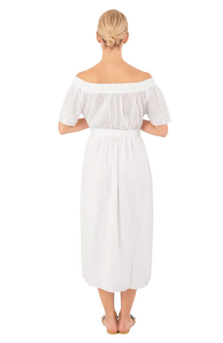 Cotton Embroidered Midi/Maxi Dress - Brideshead