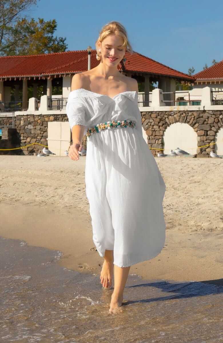Cotton Embroidered Midi/Maxi Dress - Brideshead