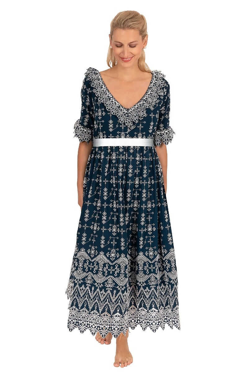 Cotton Bridgerton Midi Dress - La Di Da
