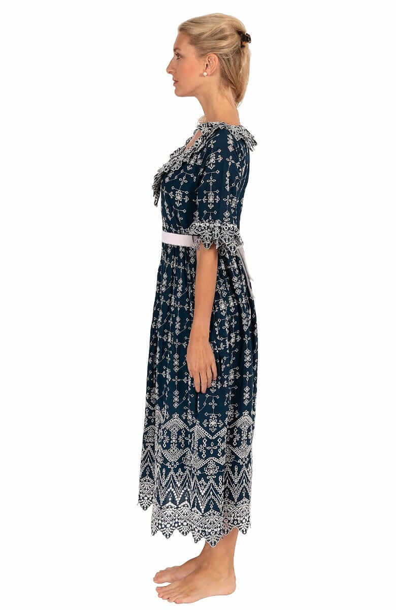 Cotton Bridgerton Midi Dress - La Di Da