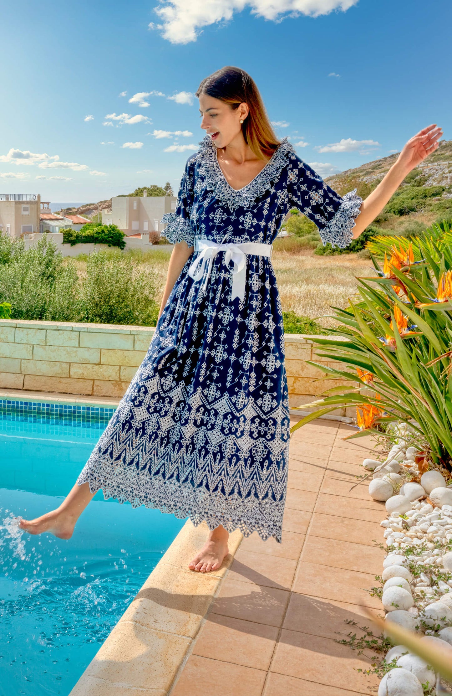 Cotton Bridgerton Midi Dress - La Di Da