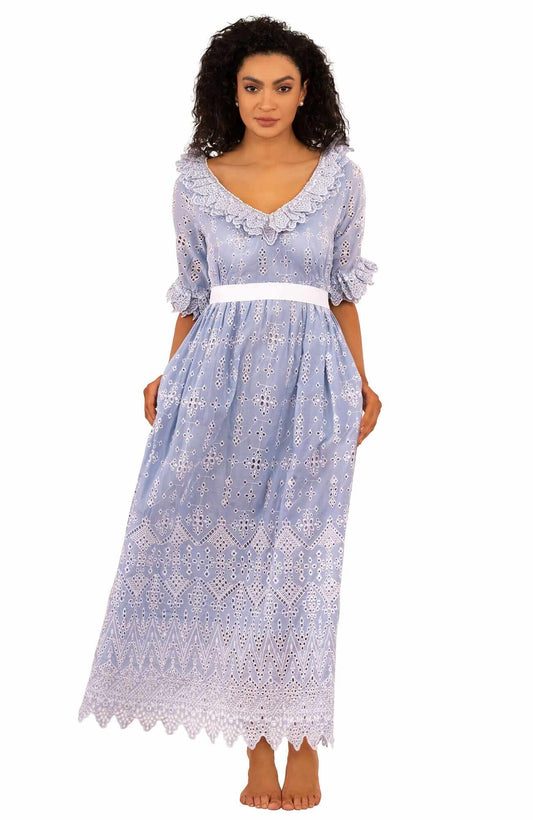 Cotton Bridgerton Midi Dress - La Di Da