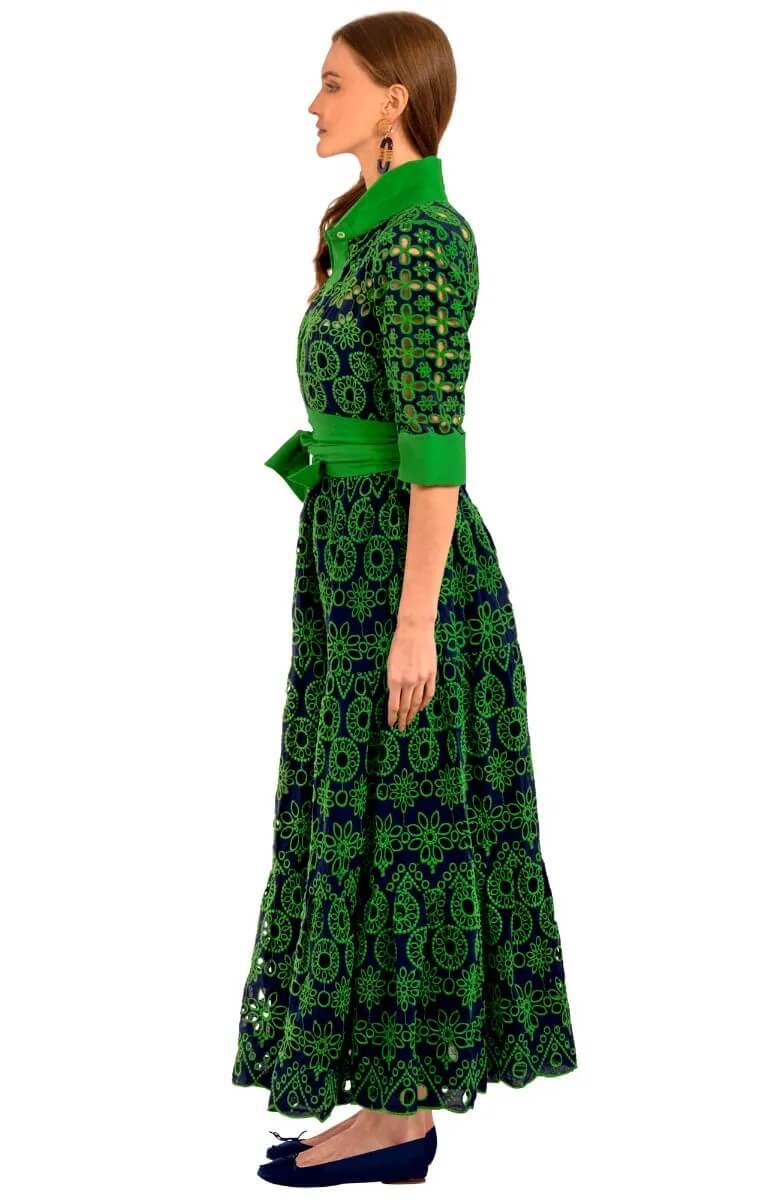 Little Bo Peep Midi Dress - Contrast