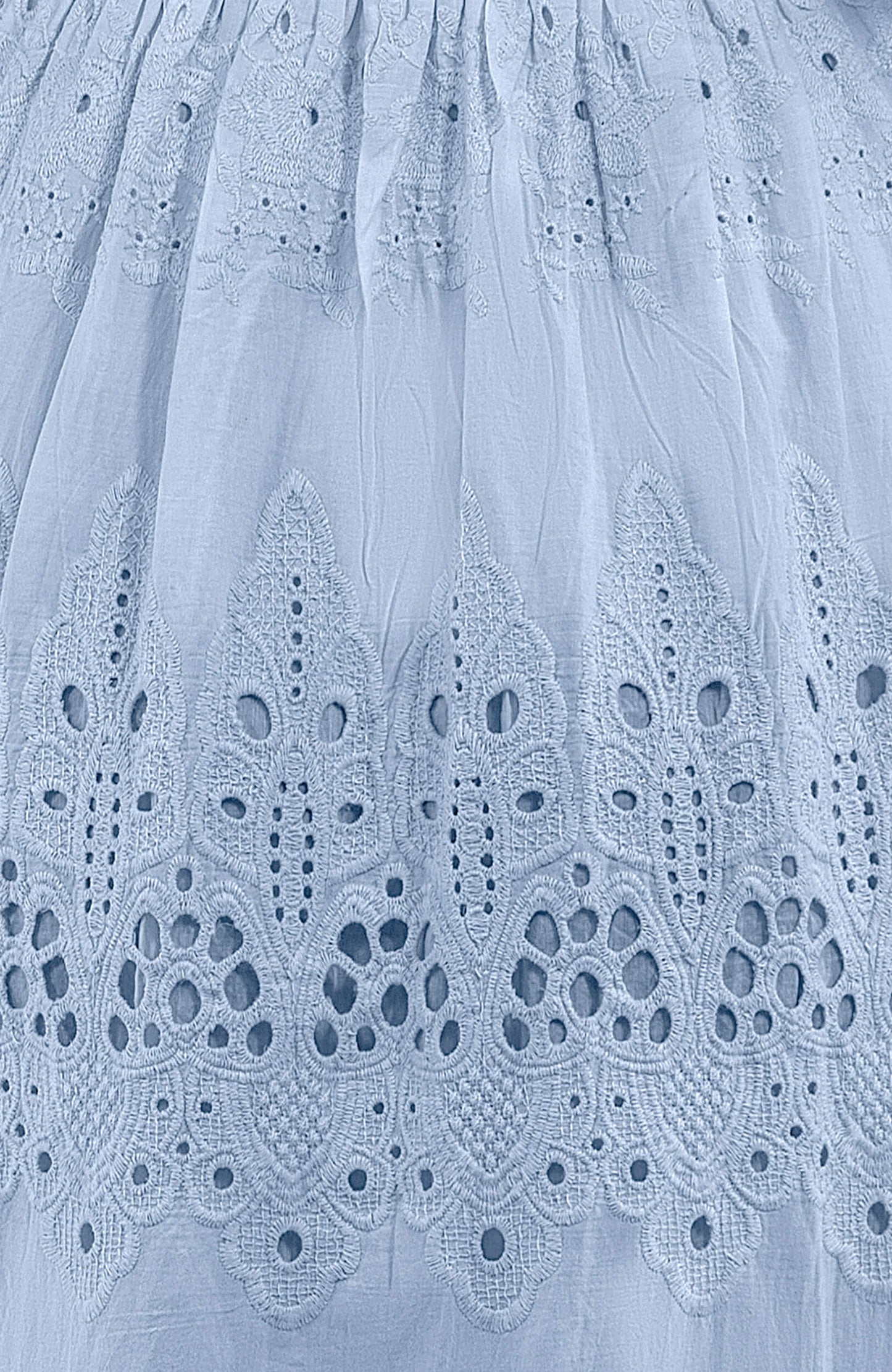 Heavily Embroidered Cotton Magnifico Midi/Maxi - La Di Da