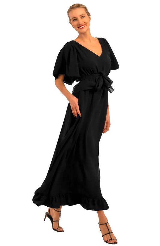 Solid Melody Maxi Dress