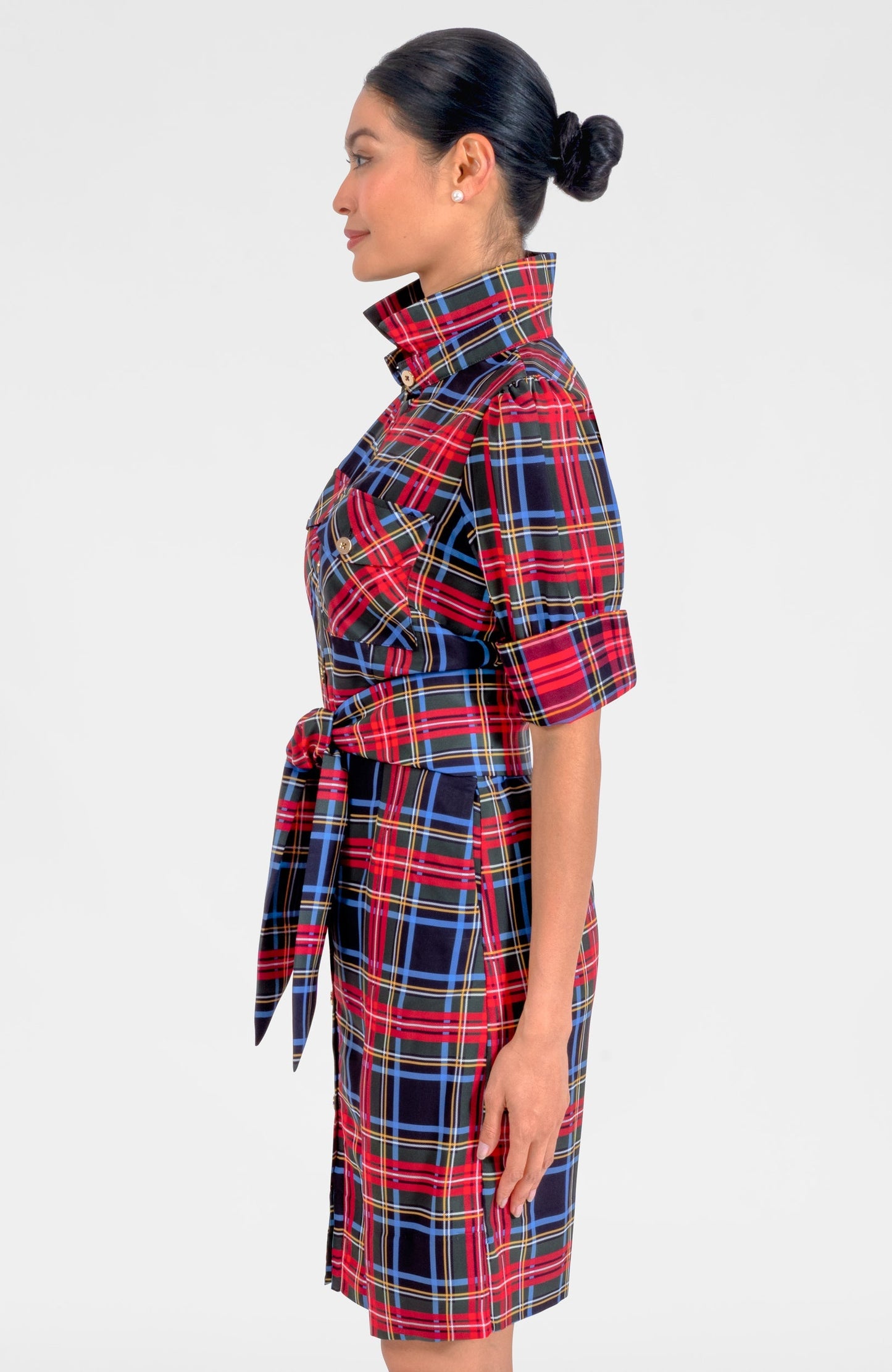 Safari Barbie Dress - Stewart Plaid