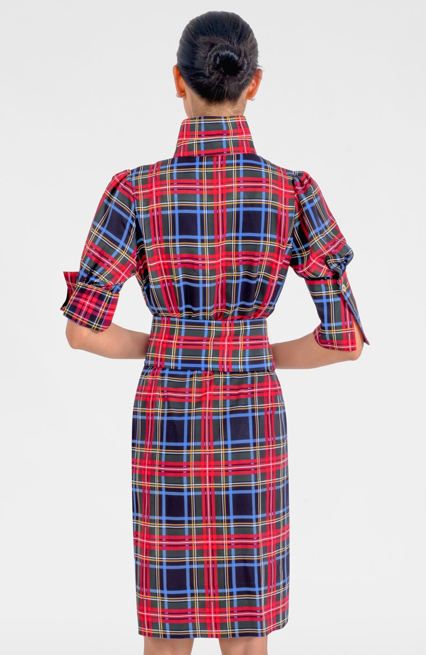 Safari Barbie Dress - Stewart Plaid