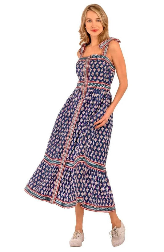 Cotton Fun In The Sun Dress - Wonderful Wisteria