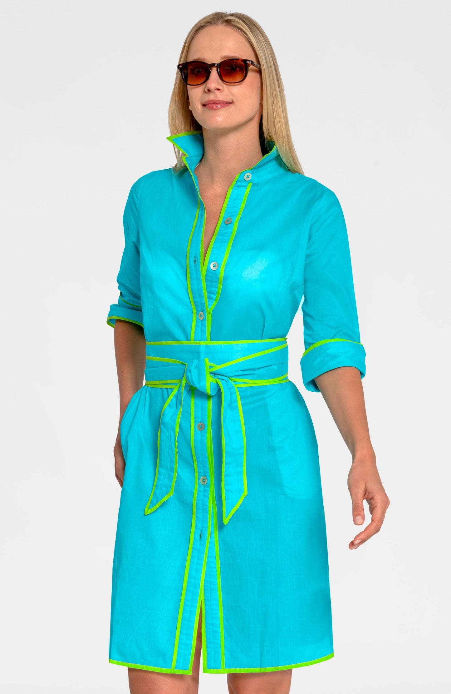 Shirt Tails Short Dress - Cotton