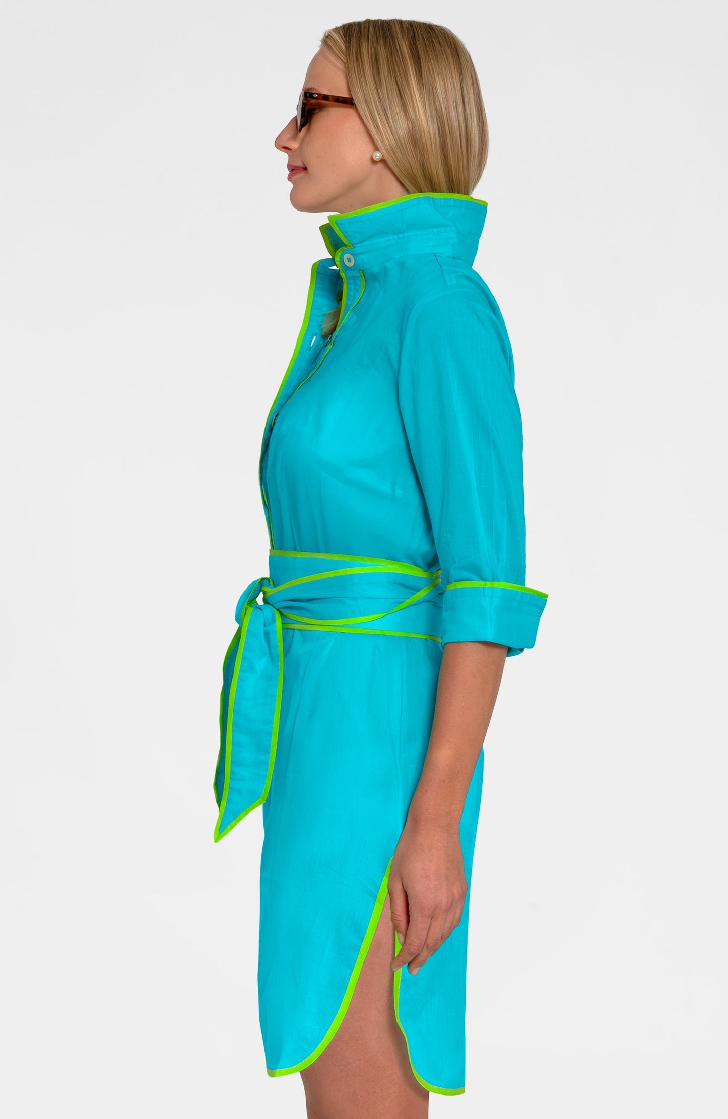Shirt Tails Short Dress - Cotton