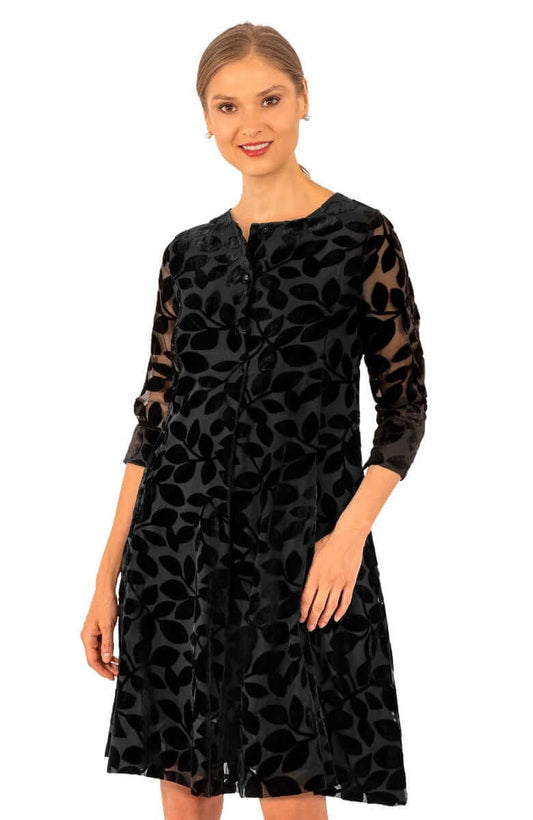 Ursula Dress - Luxe Leaf Velvet