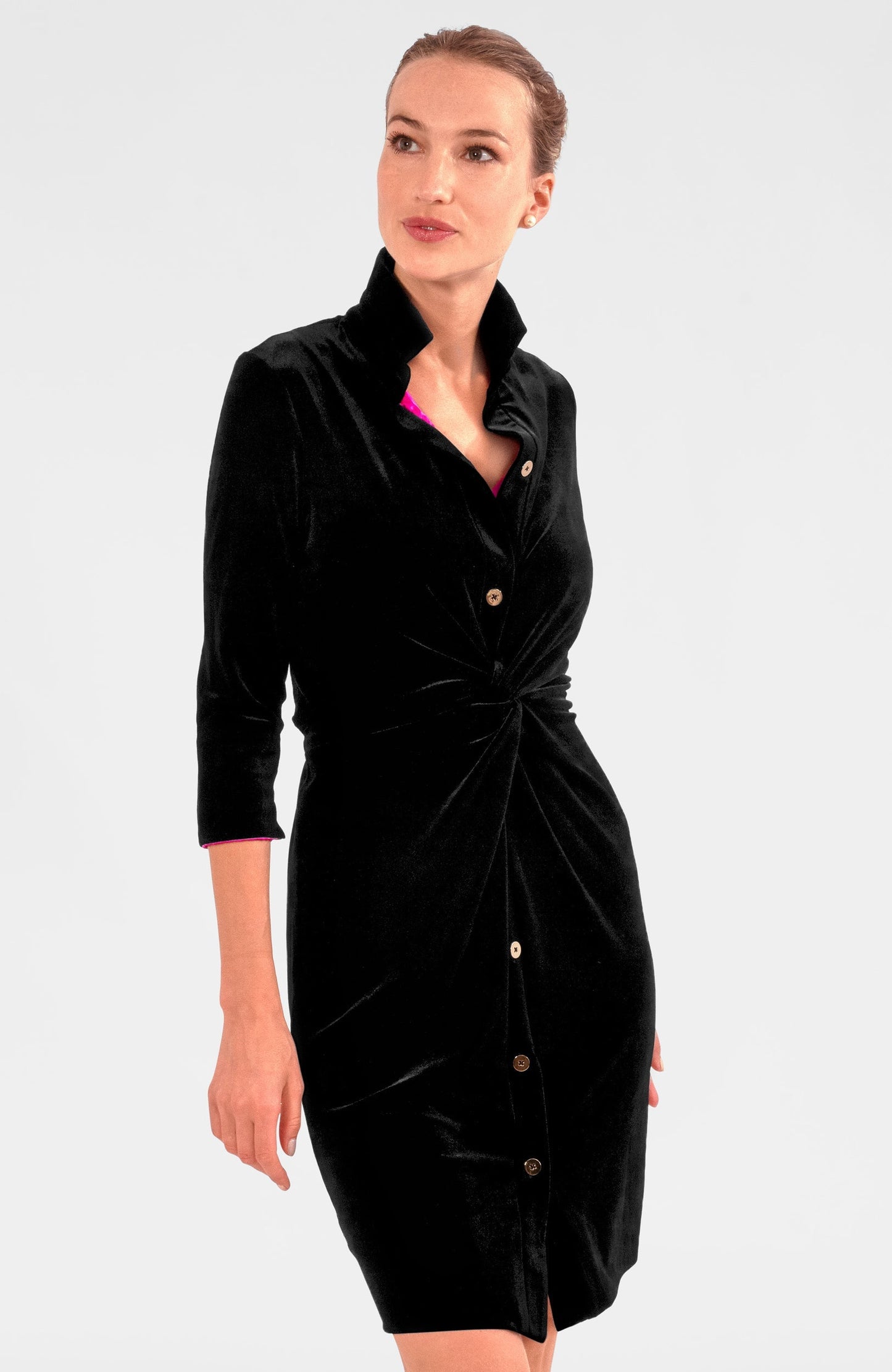 Twist & Shout Dress - Silky Velvet