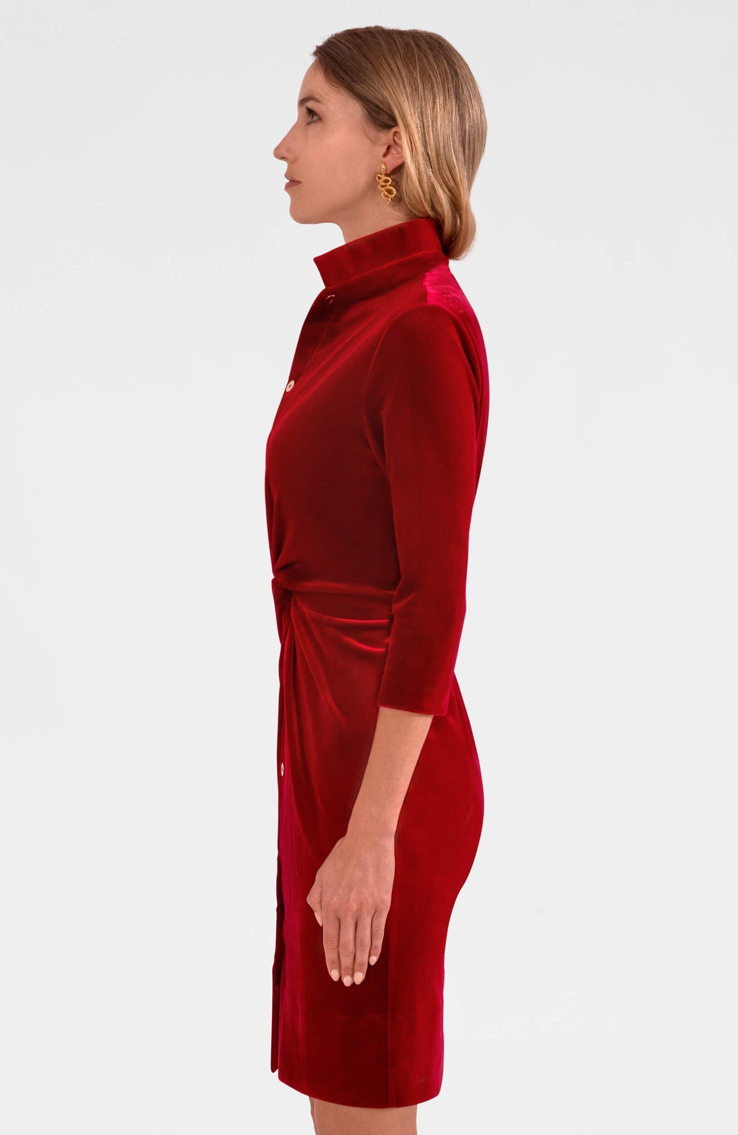 Twist & Shout Dress - Silky Velvet