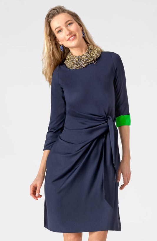 Cinch & Tie Dress - Solid