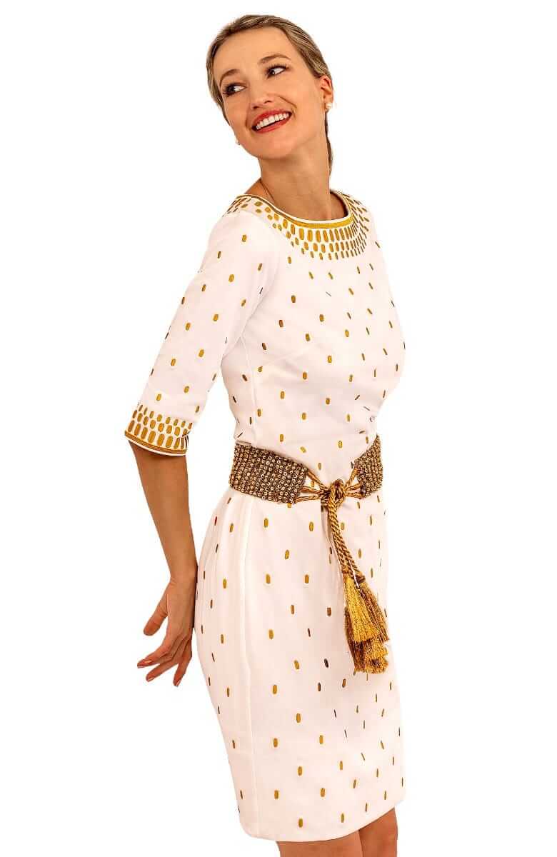 Jersey Embroidered Dress - Rocket Girl