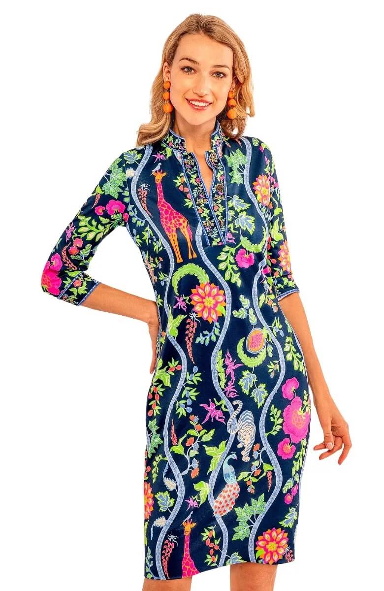 Mandarin Dress - Jungle Symphony
