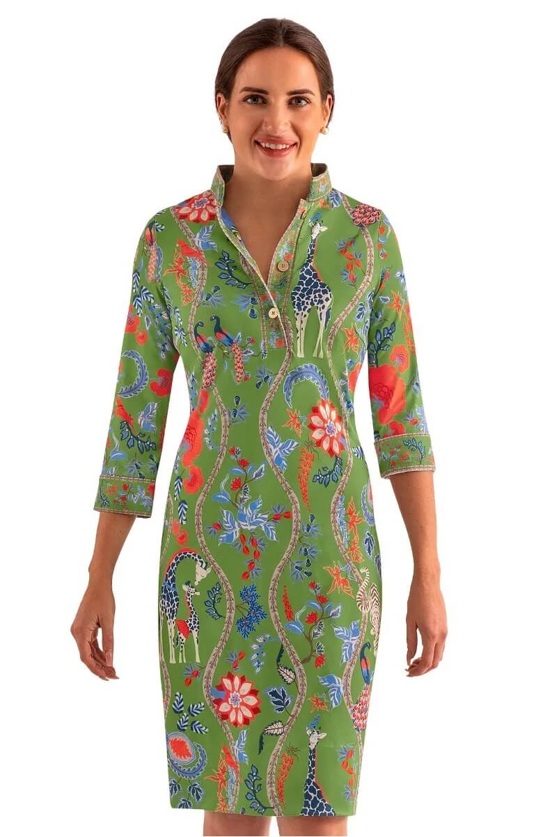 Mandarin Dress - Jungle Symphony