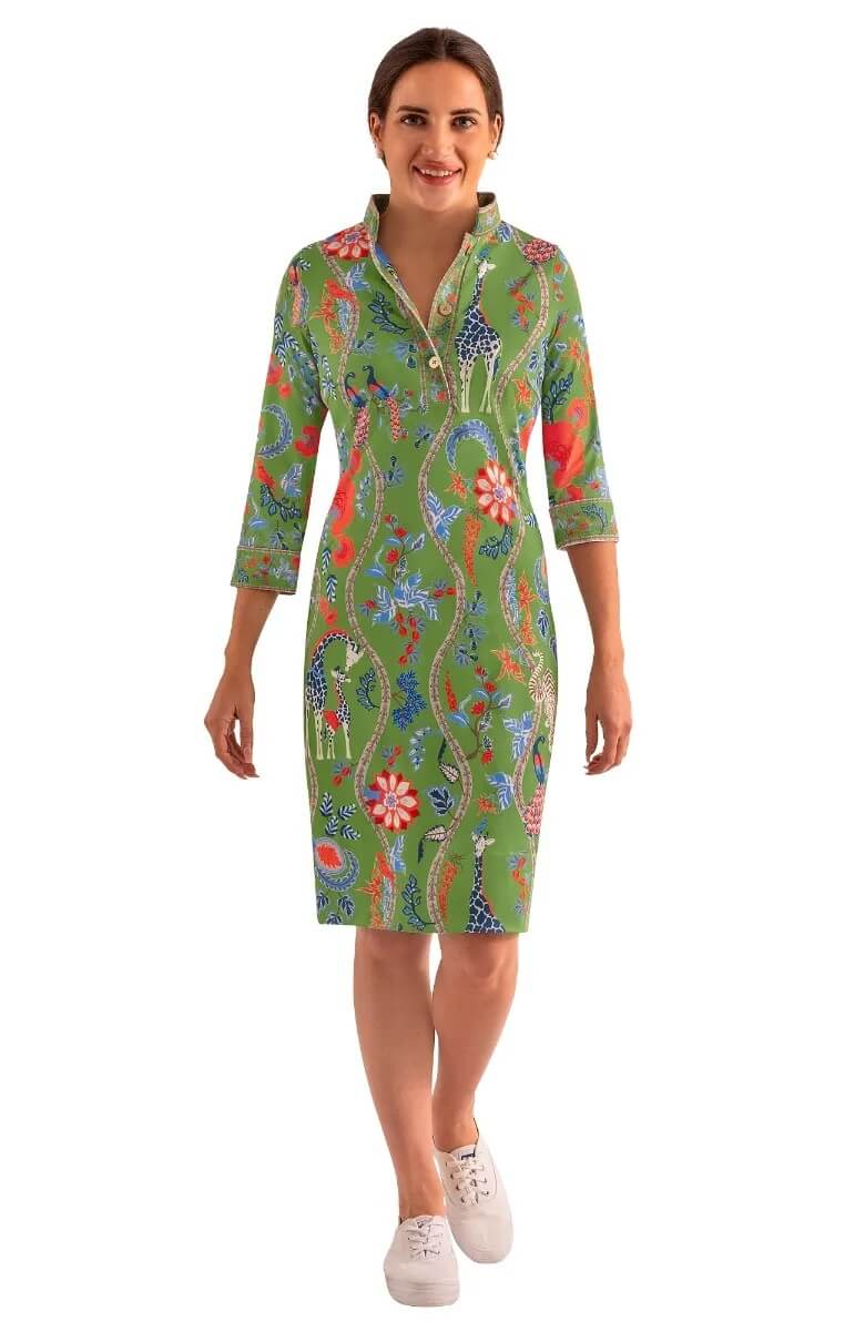 Mandarin Dress - Jungle Symphony