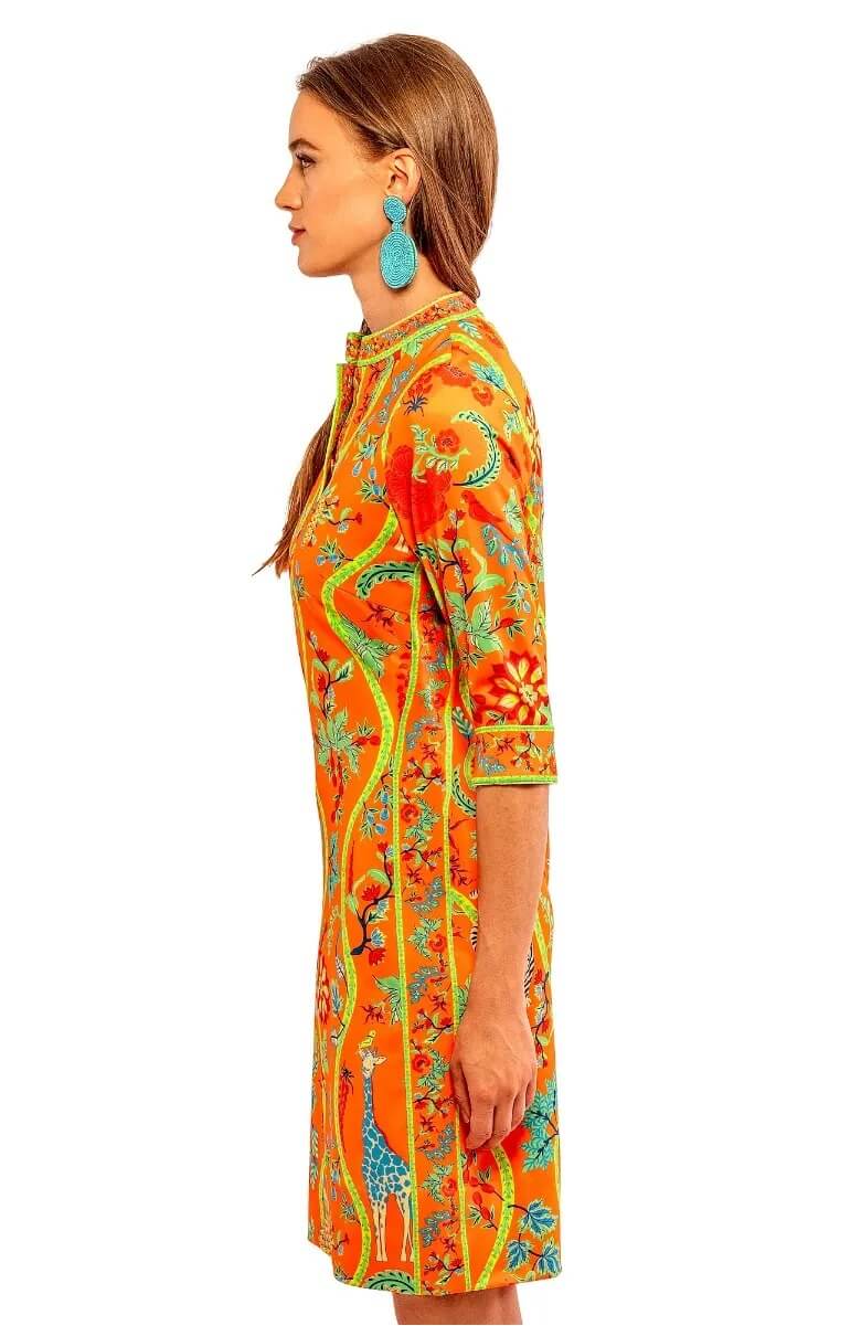 Mandarin Dress - Jungle Symphony