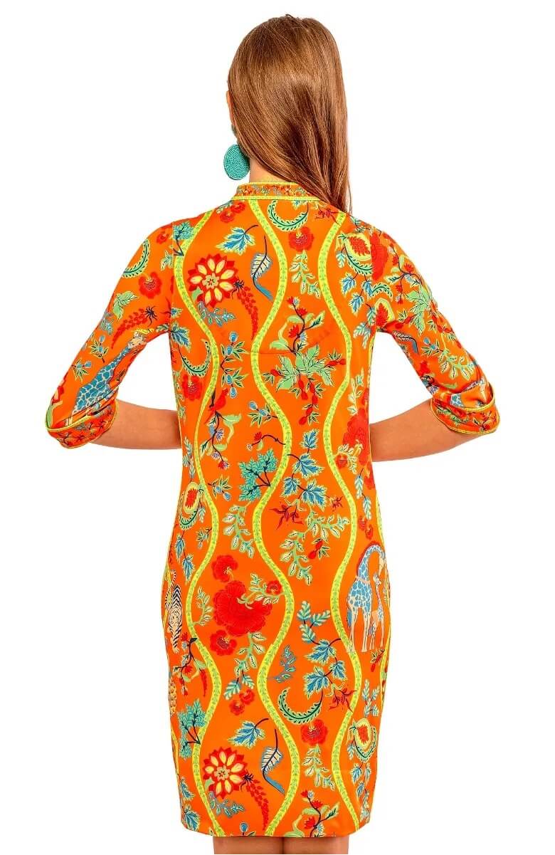 Mandarin Dress - Jungle Symphony