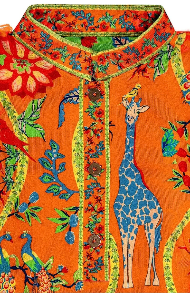 Mandarin Dress - Jungle Symphony